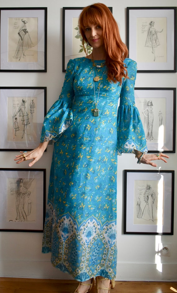 Gorgeous BoHo Vintage Dress - image 3