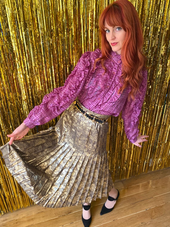 Gold vintage skirt sale