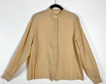 Vintage Basic Beige Blouse