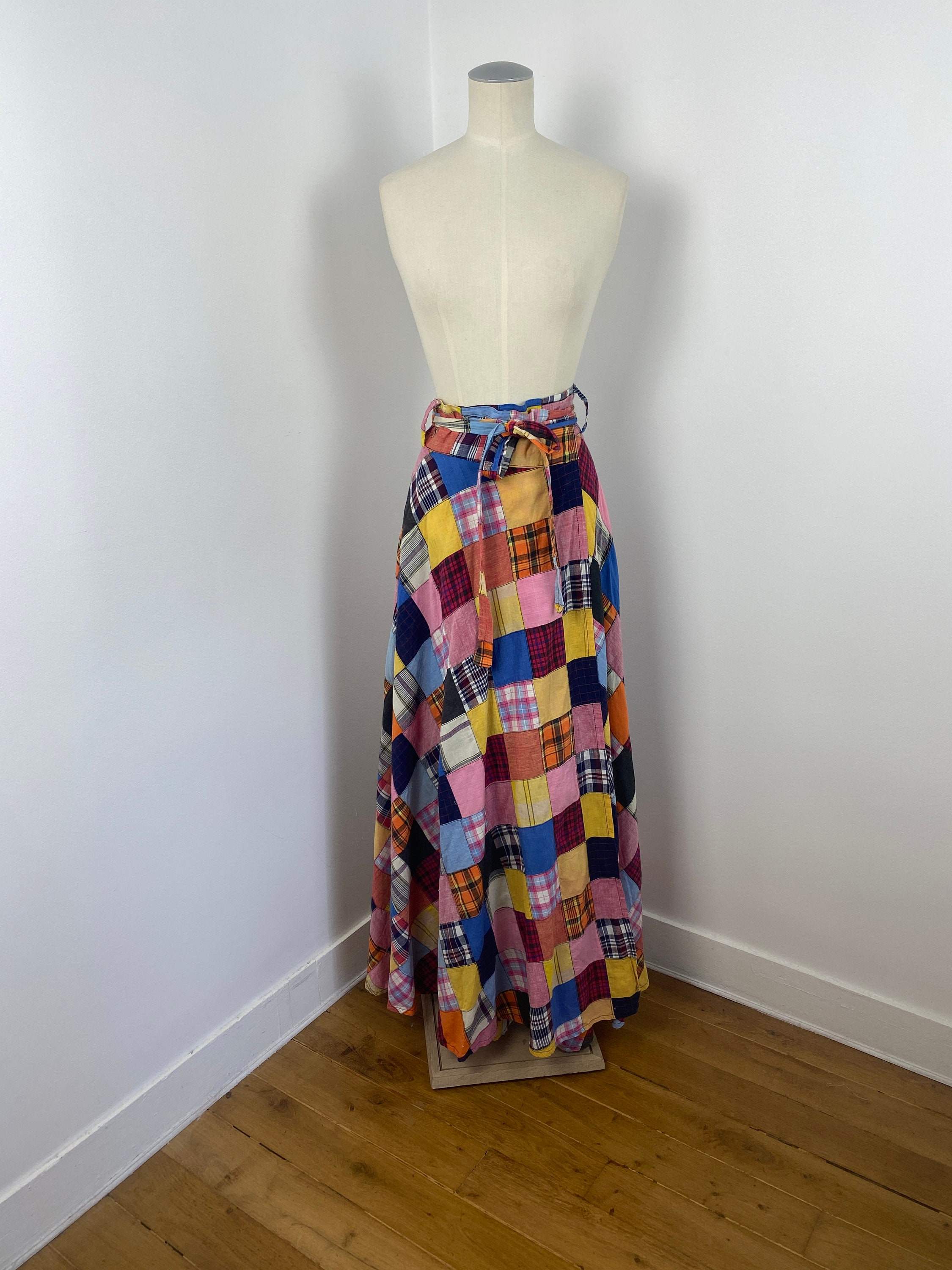Vintage Women's 4 6 JCPenney Plaid Flannel 80's A-Line