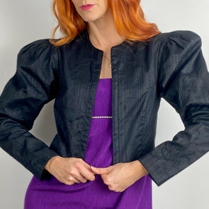 Vintage Austrian Silk Blazer Jacket image 2