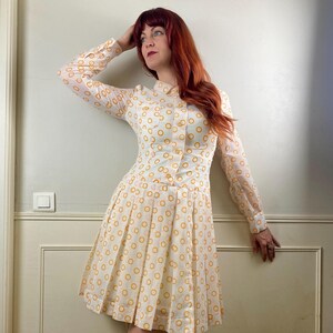 strapless open back dress Vintage Floral Midi Dress main image 1