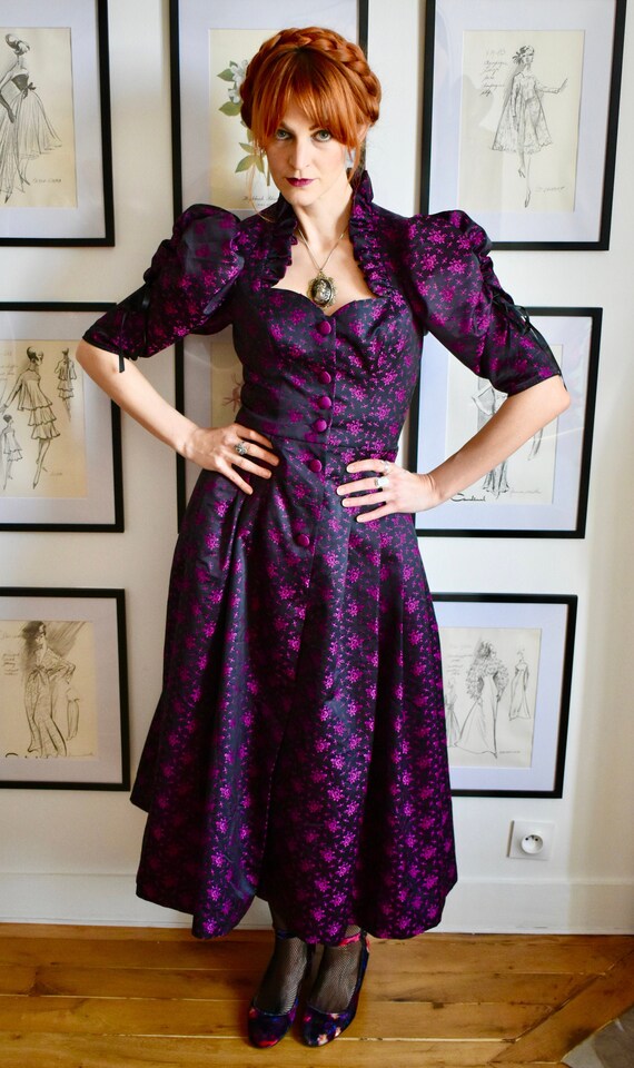 Vintage Austrian Oktoberfest Gothic Dress