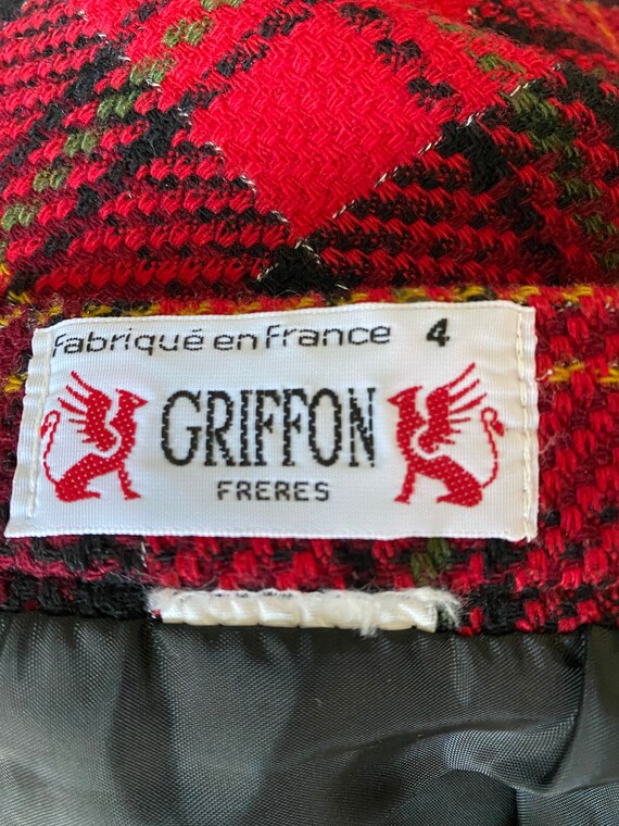 Vintage Griffon Freres Plaid Skirt - Gem