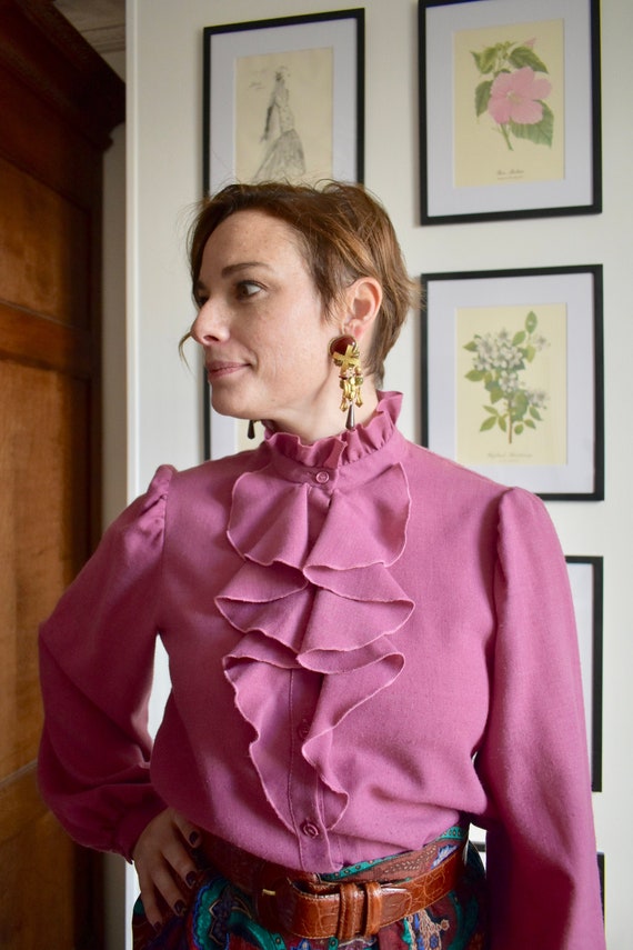 Lucie Linden of Germany - Deep Rose Pink Ruffle Fr