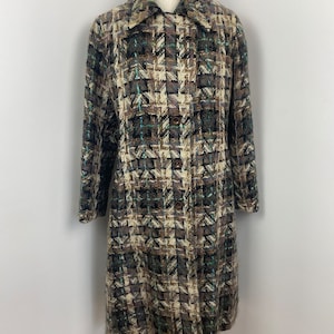 Vintage 60s Woven Check Coat image 7