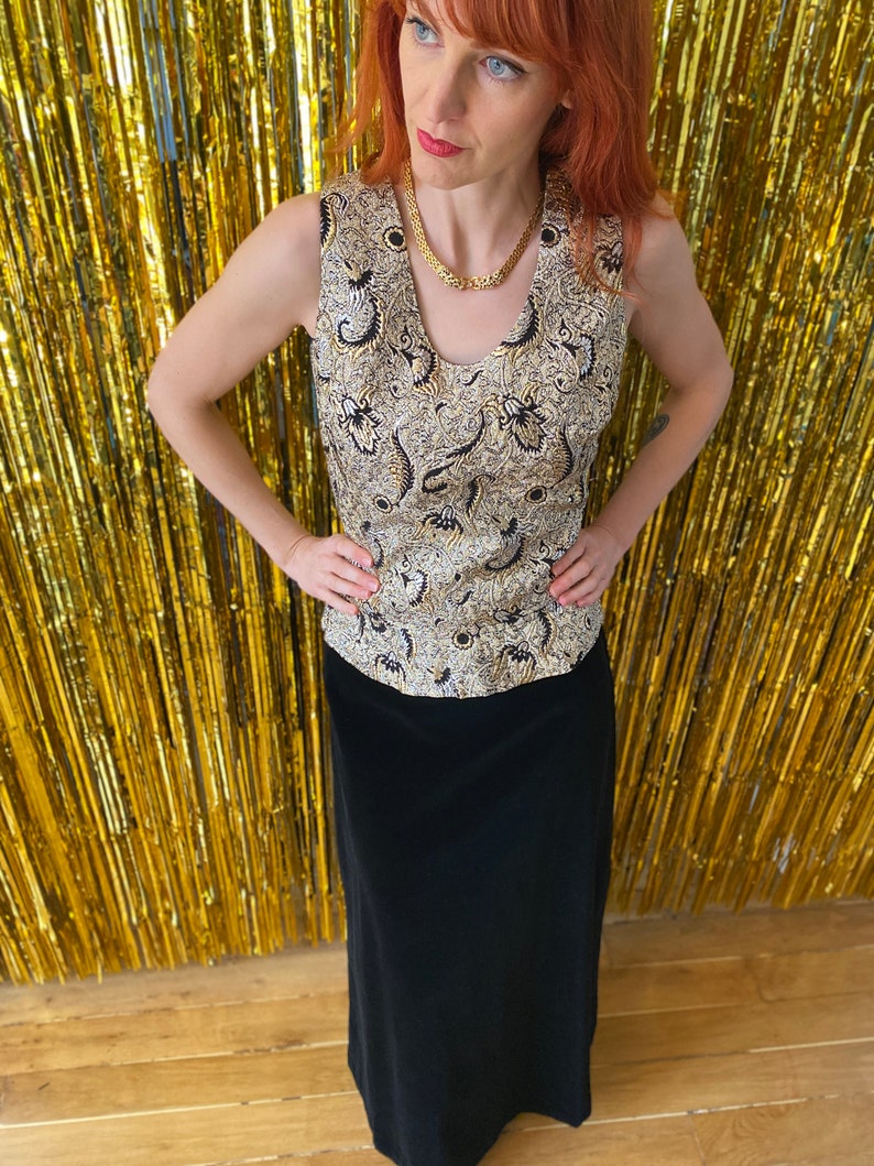 Vintage 50s/60s Metallic Top image 5