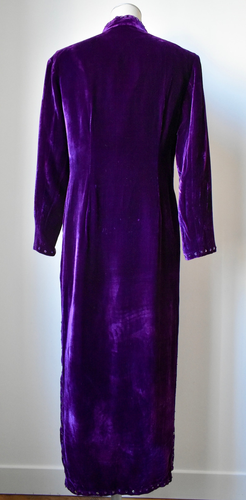 Vintage Velvet Cheongsam Dress image 9