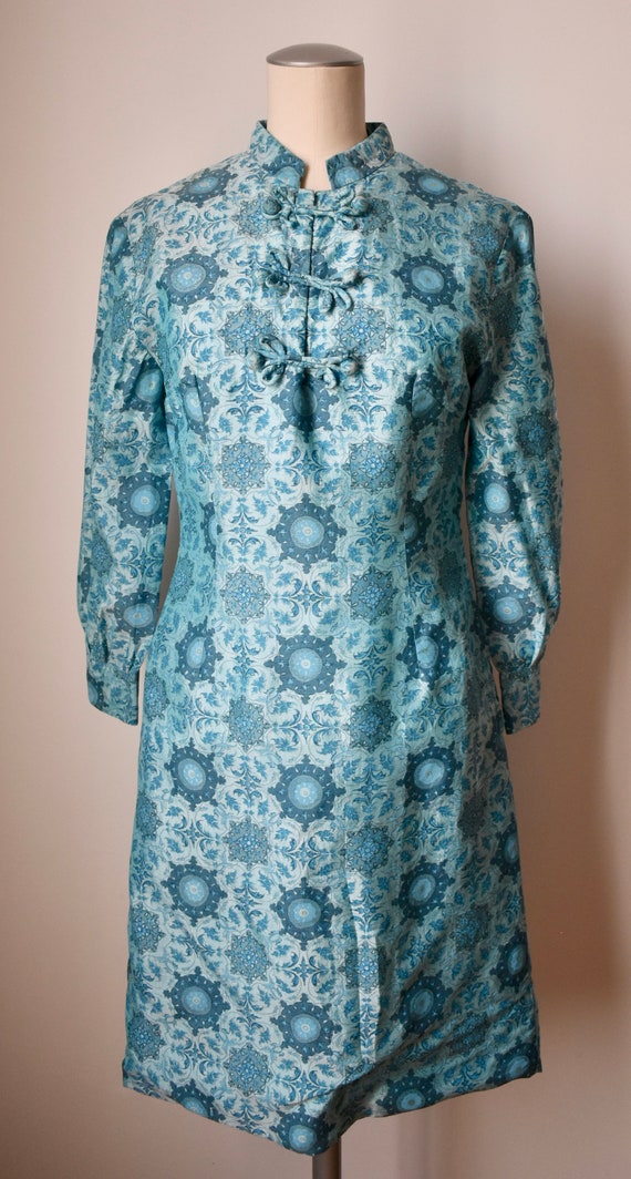 Fabulous Vintage 60s Cheongsam Dress - image 5