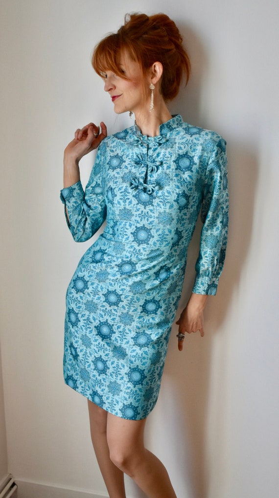 Fabulous Vintage 60s Cheongsam Dress - image 1