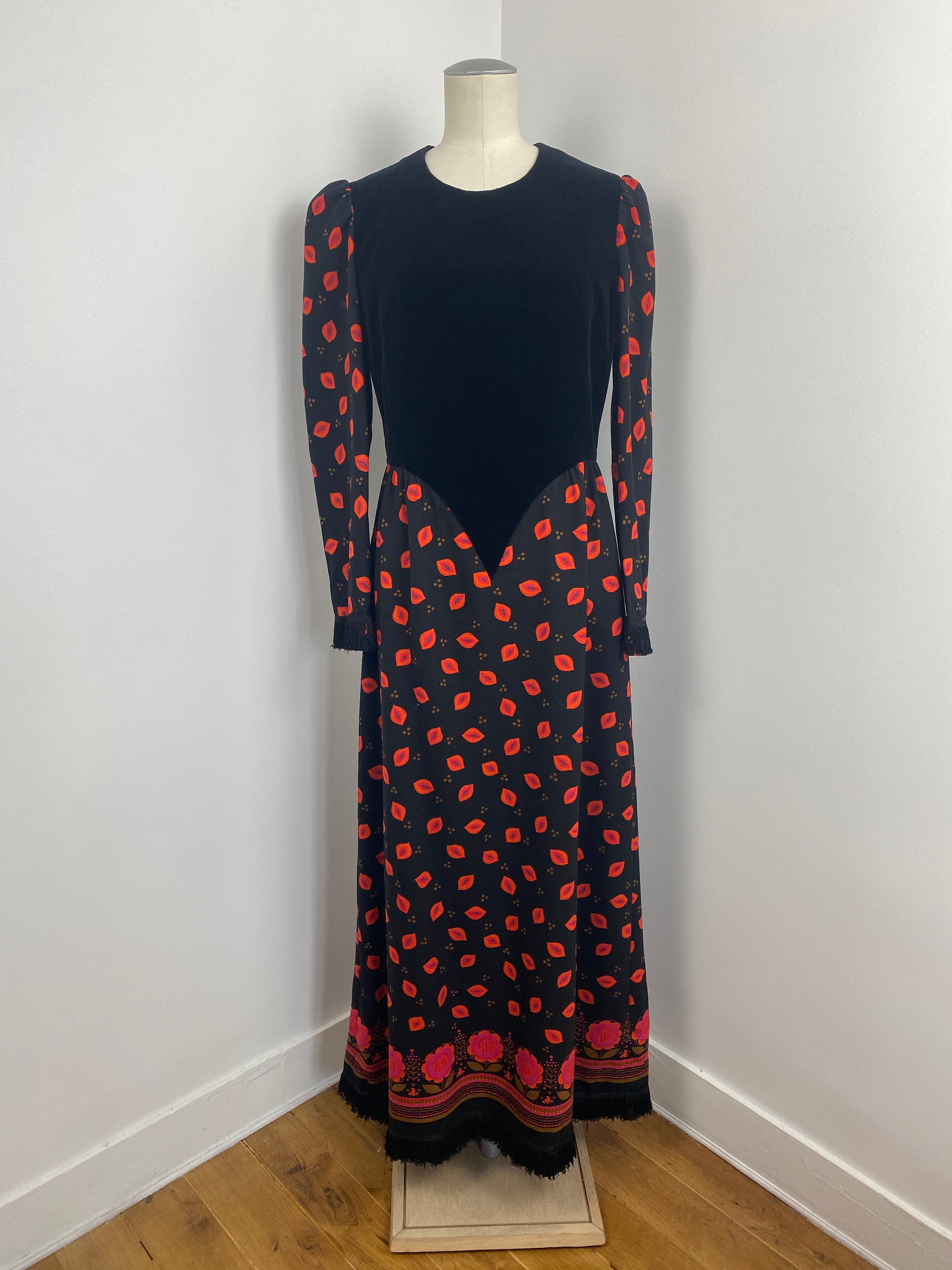 Lucie Linden Black Velvet Maxi - Etsy