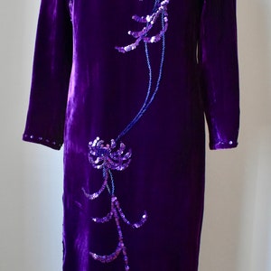 Vintage Velvet Cheongsam Dress image 6