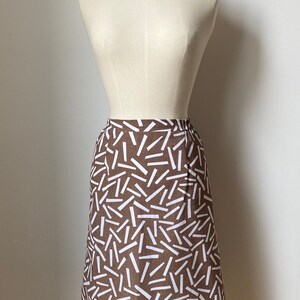 Vintage 80s Patterned Pencil Skirt image 3