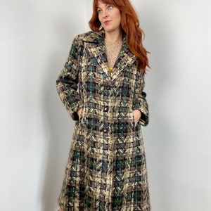 Vintage 60s Woven Check Coat image 2