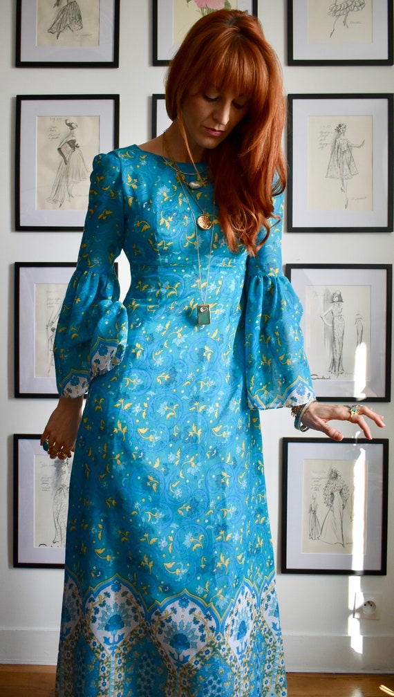 Gorgeous BoHo Vintage Dress - image 4
