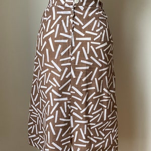 Vintage 80s Patterned Pencil Skirt image 8