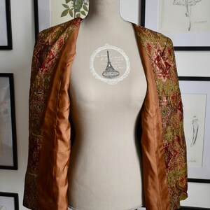 Vintage 1980s Metallic Blazer image 6