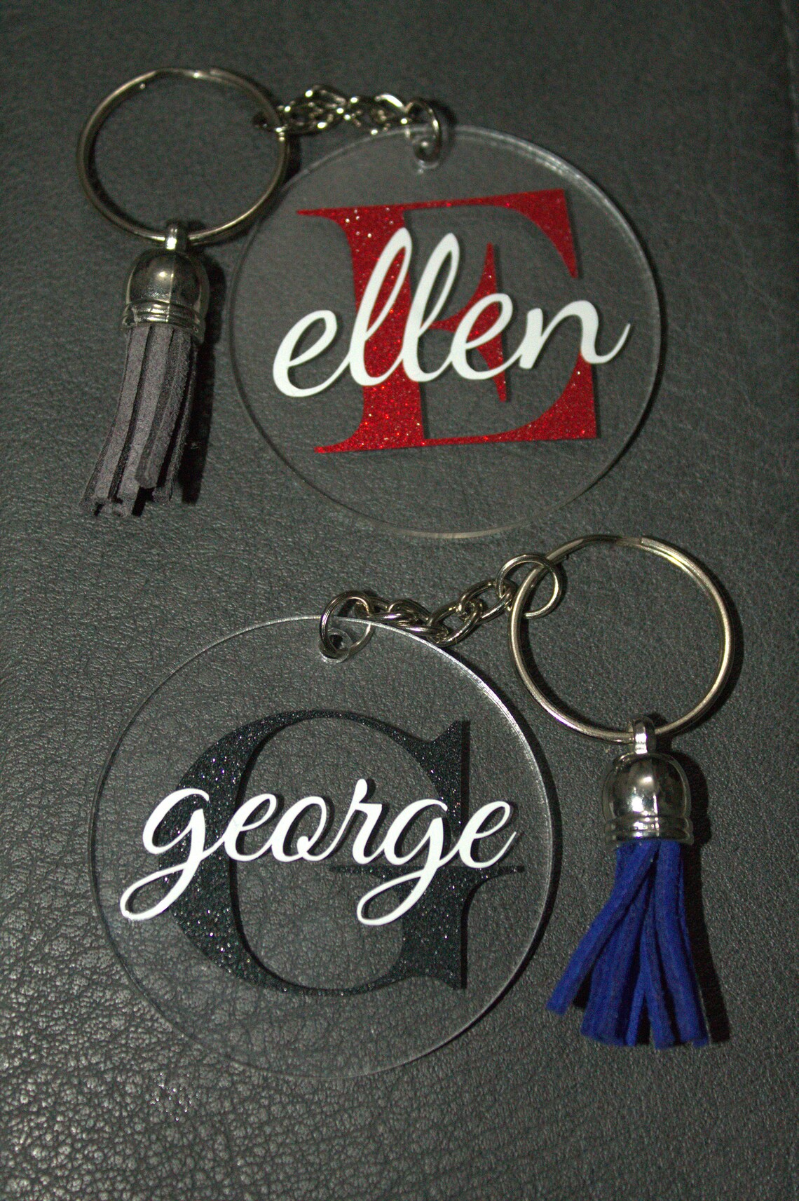 Personalised Vinyl Key Ring Gift Personalised Vinyl Etsy