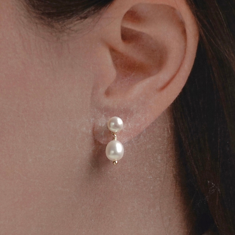 Pearl Drop Earrings - Etsy