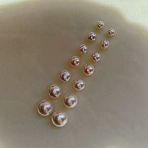 Genuine Pearl Post | Freshwater Pearl Stud Earring | Minimal Pearl Post 8mm | Silver Pearl Earring | Gold Pearl Earring
