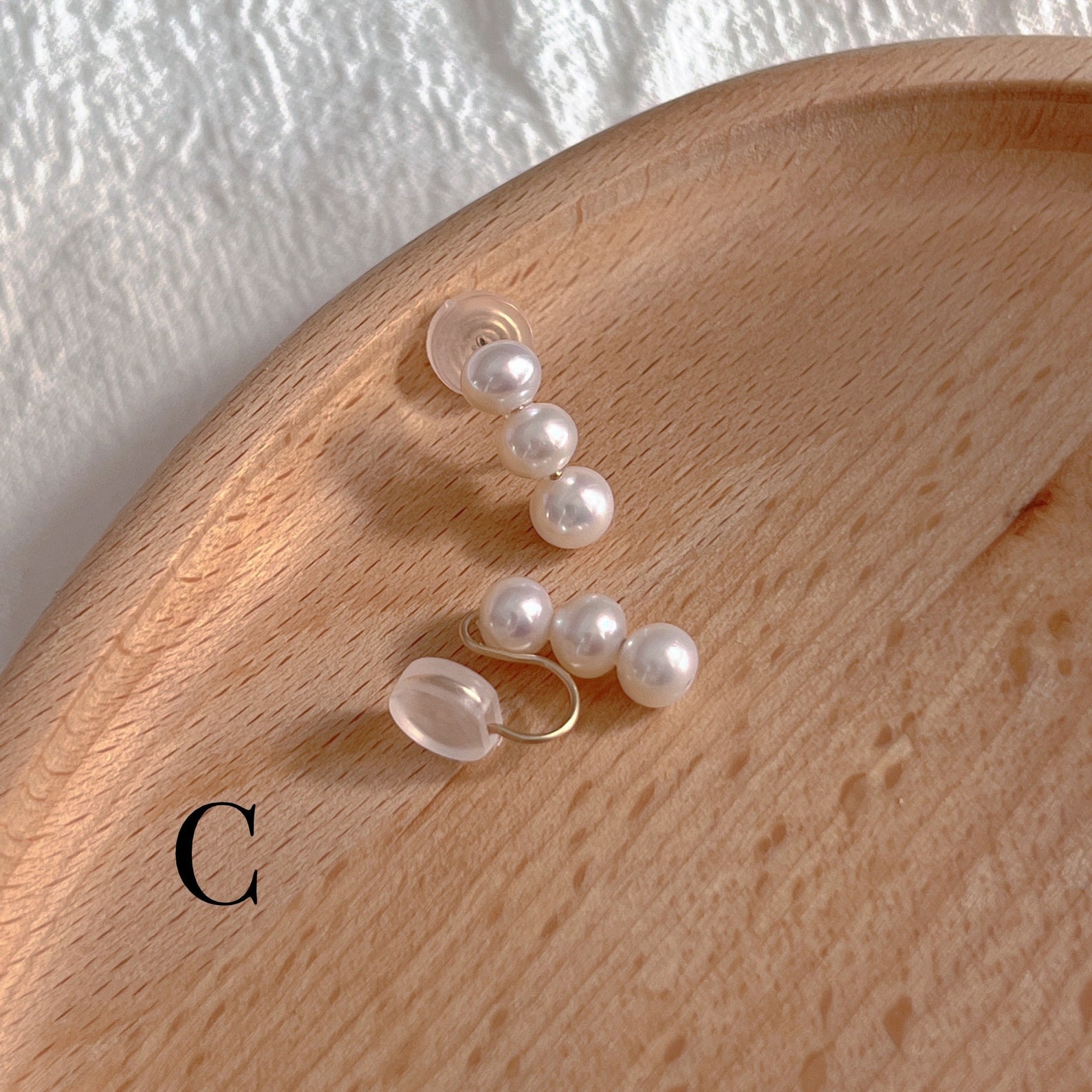 Real Pearl Clipon Earring No Pain Freshwater Pearl Ear Clip Etsy
