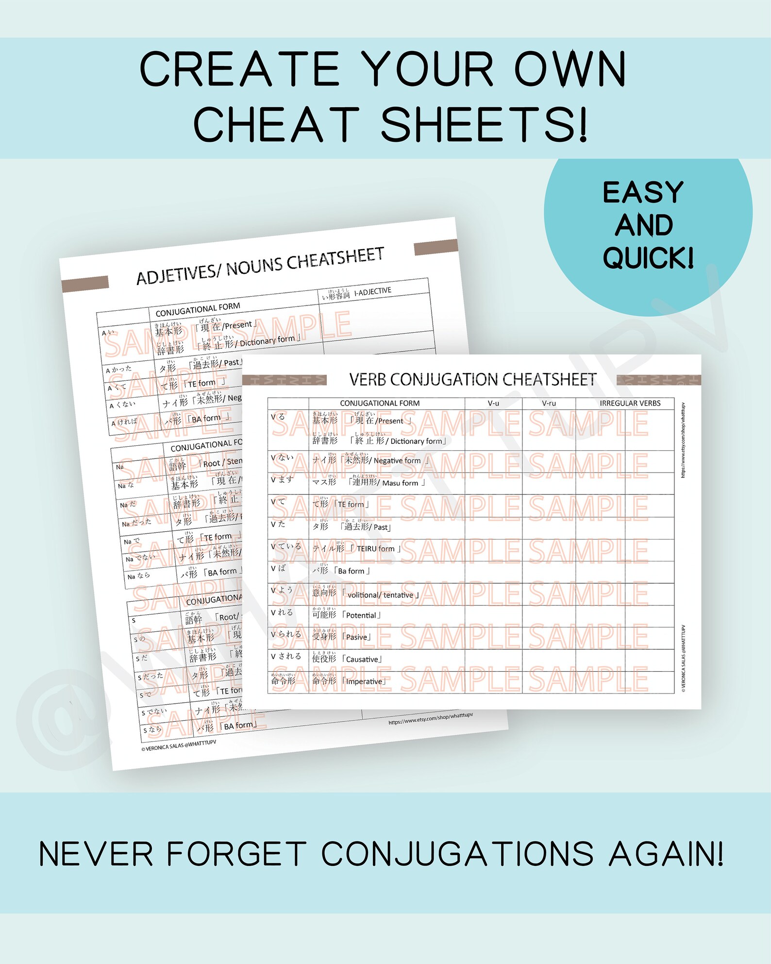 Printable Japanese study bundle printable worksheets pdf | Etsy