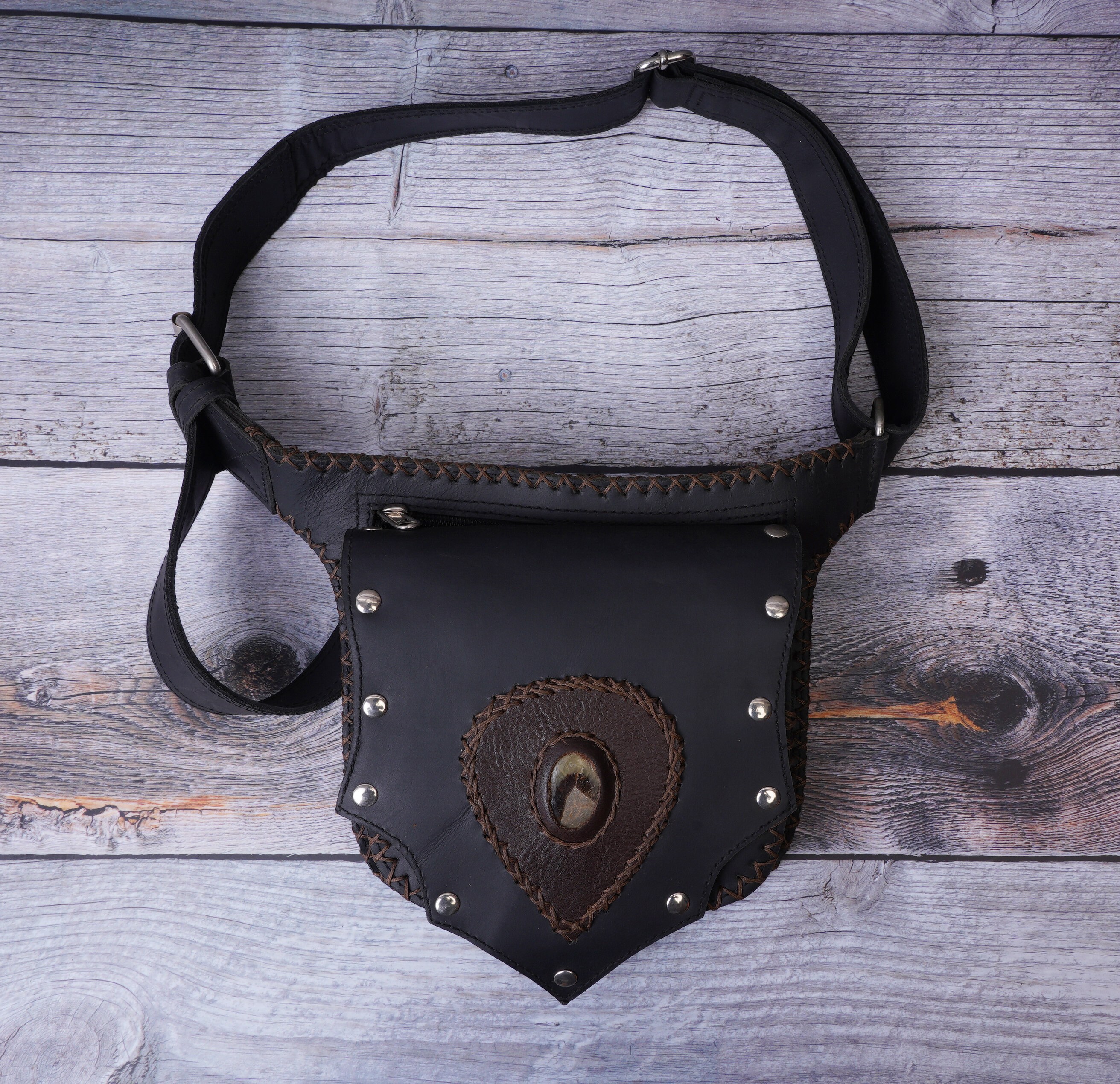 Festival Belt Bag leather Utility Bellt 2 Pocket Hip Bag Etsy UK