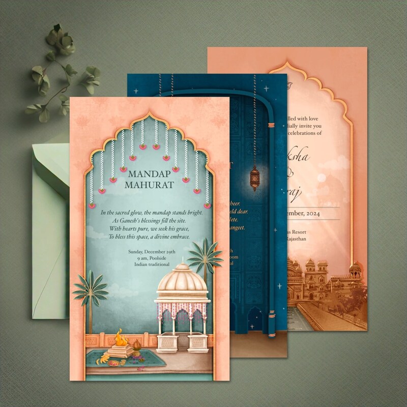 Indian Invitation - Etsy