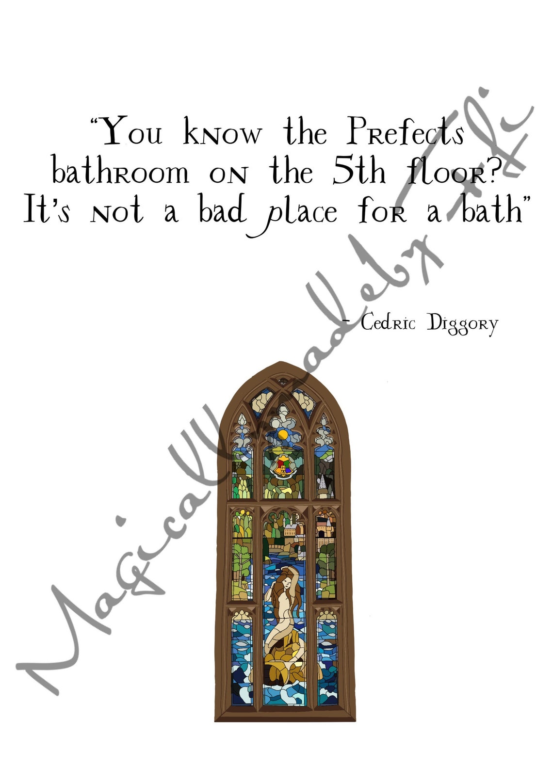 Harry Potter Prefects bathroom print | Etsy