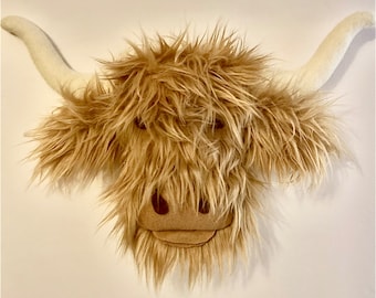 Highland Cow,Highland Cow Wreath Attachments,Wreath Attachment for front door, Rustic Cow,Country Cow Highland Cow Wreaths