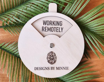 Personalized Office Door Spin Sign Meeting in Progress Signs Do not  Disturb Signs Working Remotely Signs In a Meeting Signs