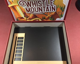 Whistle Mountain game overlay, one-piece clear acrylic frame (now with two added adapters).