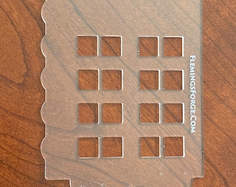 Brass Lancashire game overlay, clear acrylic one-piece frame for coal and iron resource tokens.