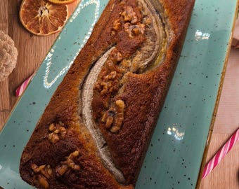 Bananenbrot ganz mit Walnüssen **selbstgemacht**