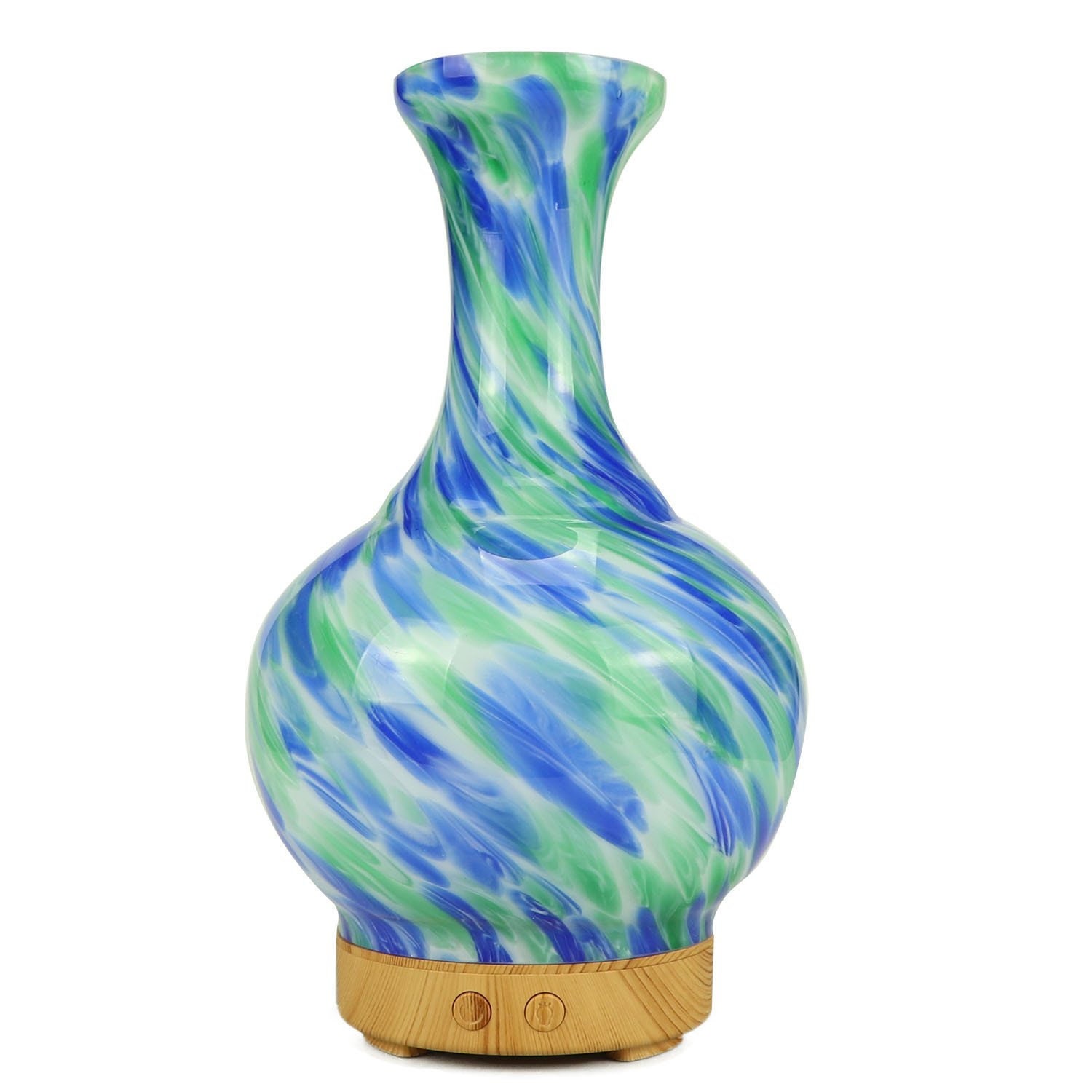 Diffuseur Aroma Vase Bleu Vert Abstrait