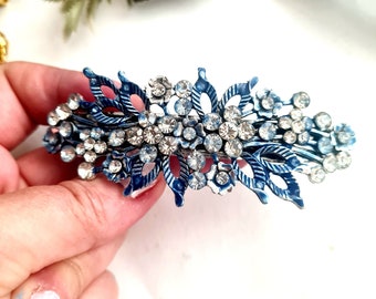 Crystal Hair Barrette, Elegant Formal Hair Clip, Wedding  display picture 1