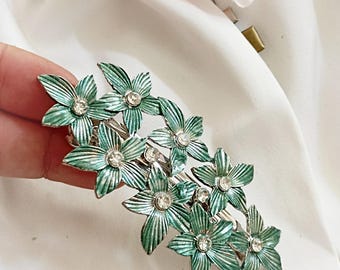 1 pezzo Cerchietto con foglia di cristallo, accessorio per capelli in