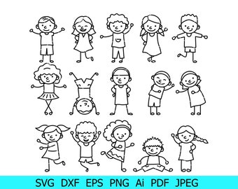 Lachende Kinder Clipart Etsy