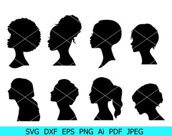 Download Woman Head Svg Etsy