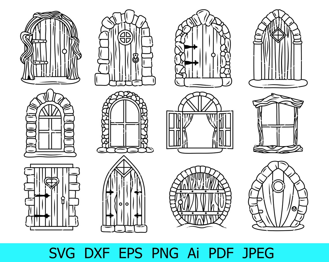 Decoración Infantil Jardín Puerta De Hada Para Árbol - Mini Puerta Mágica De Madera Para Jardín O Interior Accesorio Hadas Madera