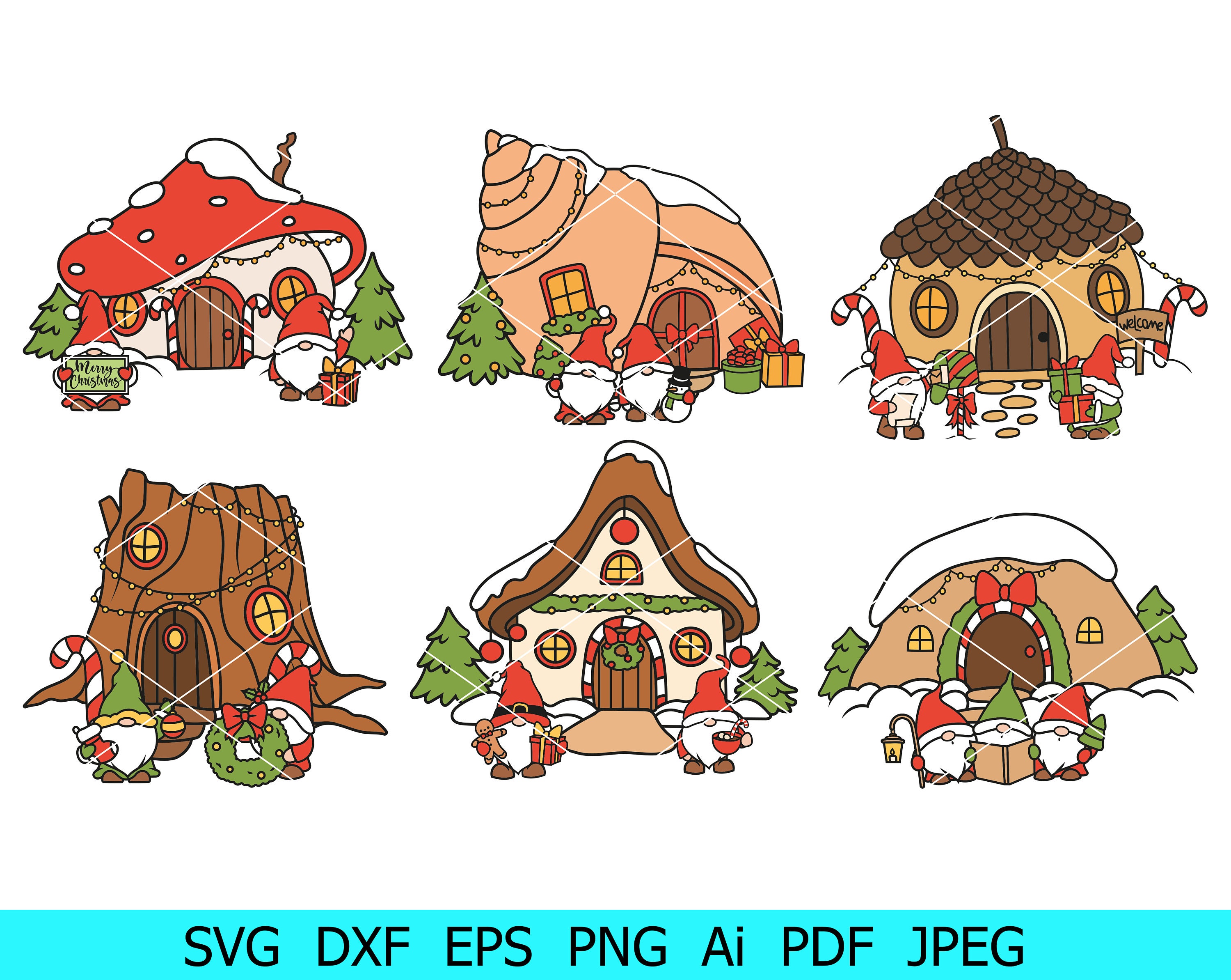fairy-house-svg-acorn-house-png-shell-house-svg-fly-agaric-house