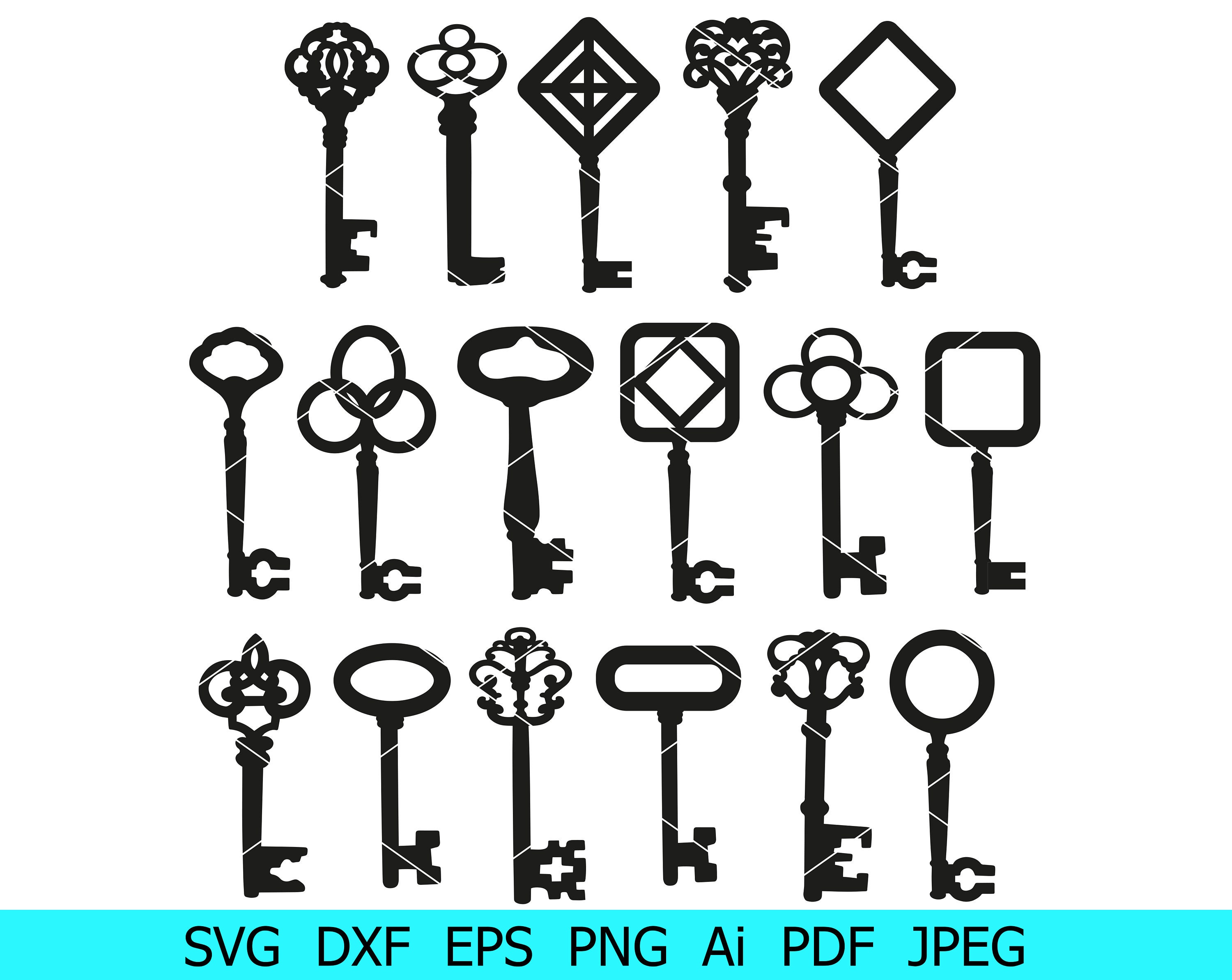 Key Svg Vintage Key Svgheart Lock Key Svgkey Lock Svgfiles | Etsy