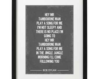 Mr Tambourine Man Etsy