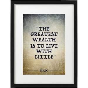 Plato quote art print