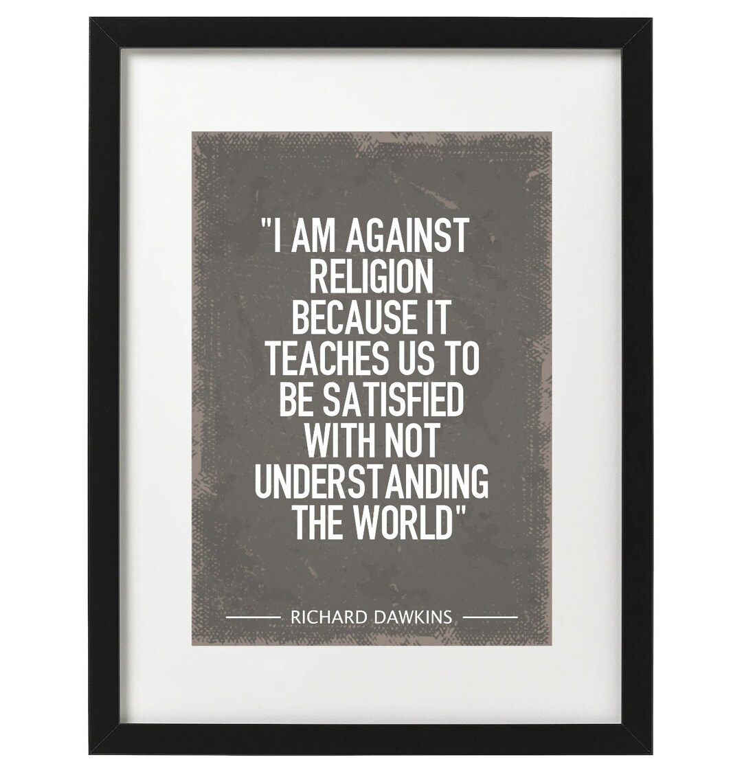 Richard Dawkins Quote Art Print - Etsy