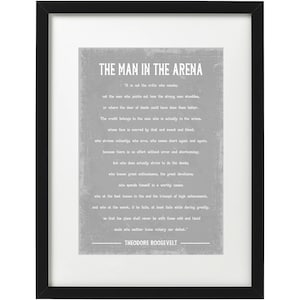 Theodore Roosevelt quote art print