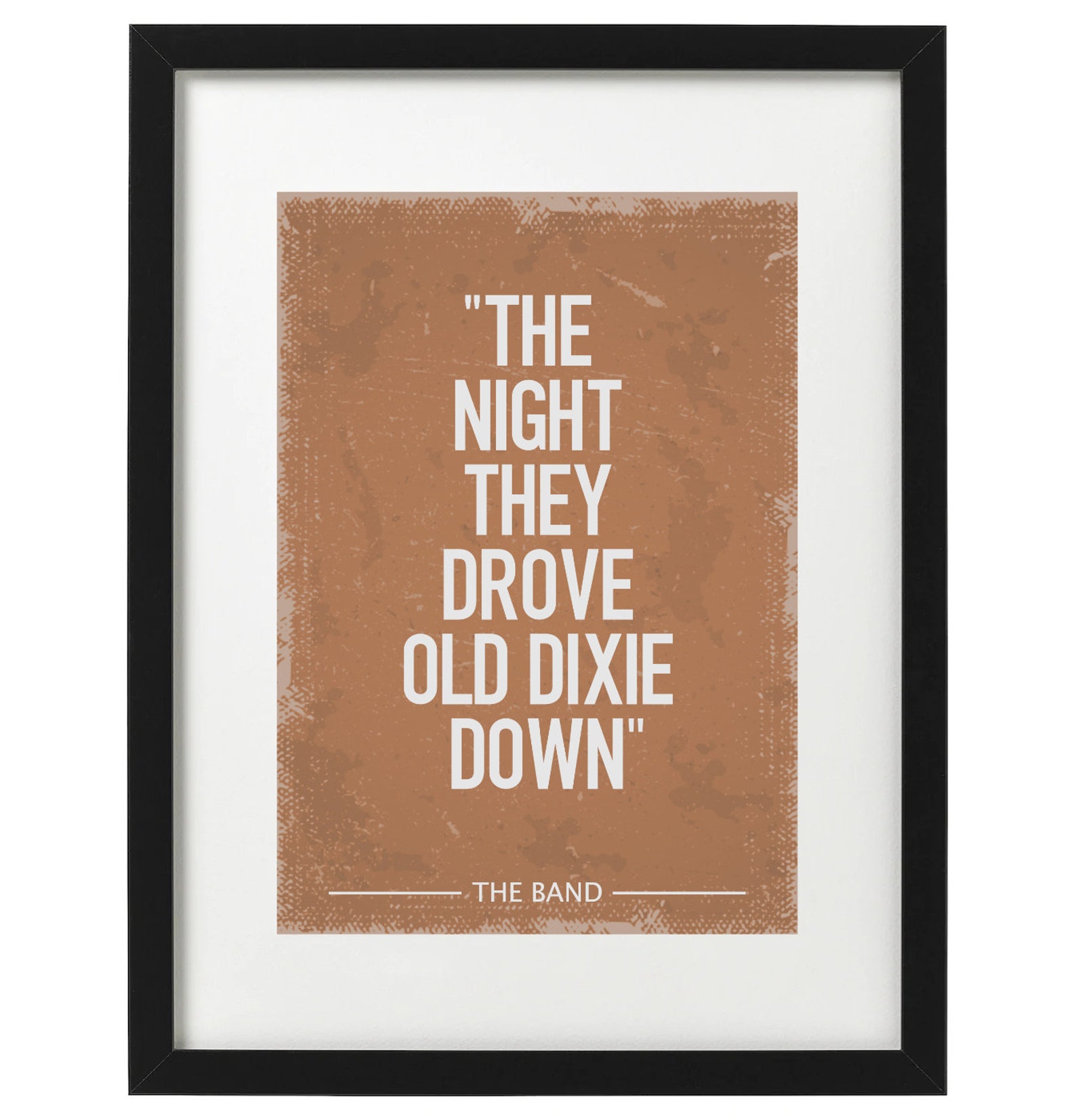 The Band The night they drove old dixie down art print Etsy