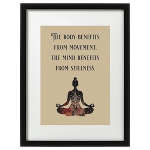 meditation / yoga quote art print