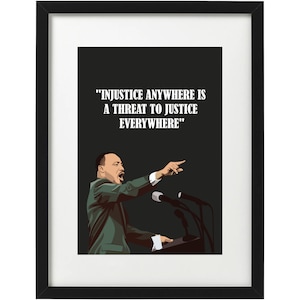 Martin Luther King quote art print