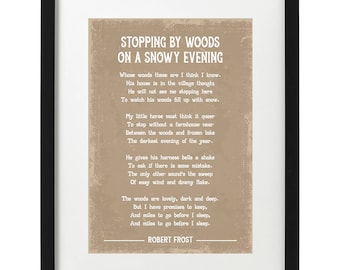 Robert Frost Stopping by Woods on a Snowy Evening